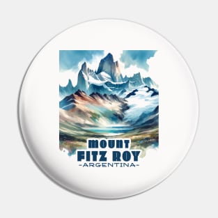 Classic Mount Fitz Roy Argentina Pin