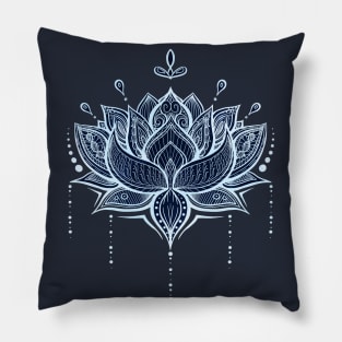 Blue Lotus Pillow
