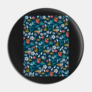 Floral hide and seek Pin