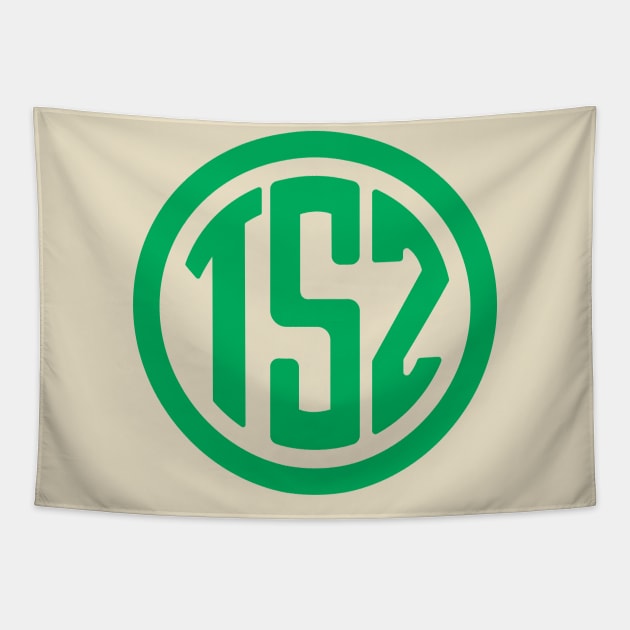 TSZ Green Logo Tapestry by The Starting Zone