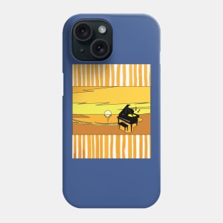 Retro Music Piano Sunset Phone Case