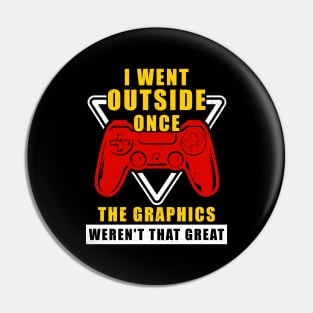 HARDCORE CASUAL MOBILE GAMERS HATE OUTSIDE GRAPHICS FUNNY Pin