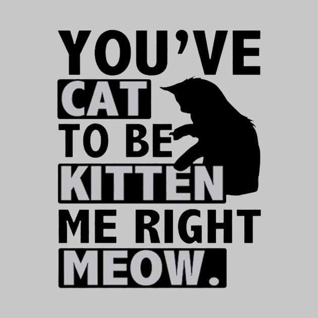 You've Cat To Be Kitten Me Right Meow by Esliger