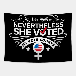 Nevertheless She Voted Feminist Republican Vote Tapestry