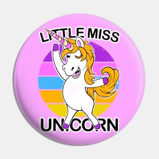 Little Miss Unicorn Pin