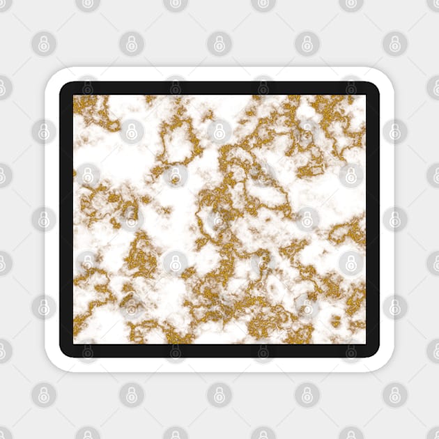 Luxury Gold Marble Magnet by RoxanneG