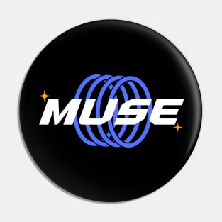 Muse // Blue Ring Pin