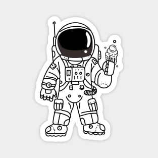 Astronaut  ice cream Magnet