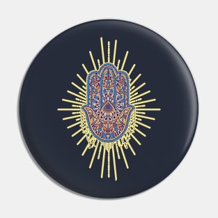 Fatima hand Mandala style Pin