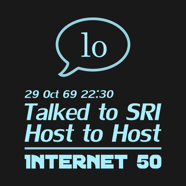 Internet 50 - talked to SRI, Host to host 29 Oct 69 - light blue by patpatpatterns