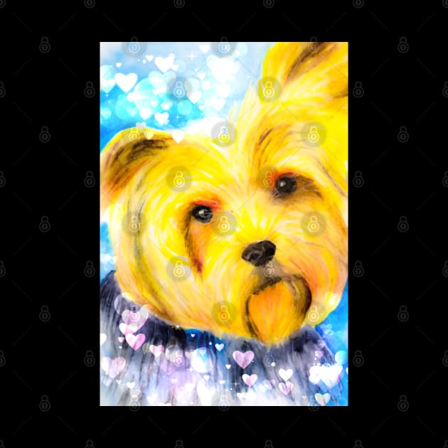 Yorkie by teenamarie23art