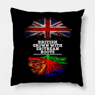 British Grown With Eritrean Roots - Gift for Eritrean With Roots From Eritrea Pillow