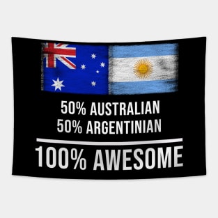 50% Australian 50% Argentinian 100% Awesome - Gift for Argentinian Heritage From Argentina Tapestry