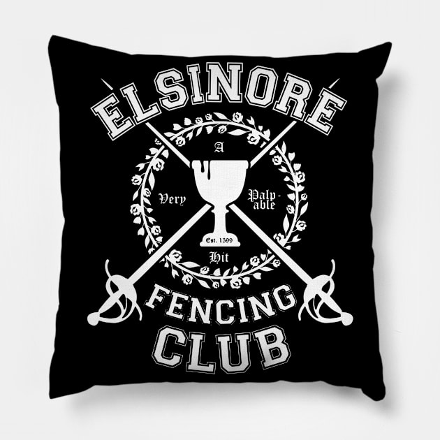 fencing elsinore Pillow by Rooscsbresundae