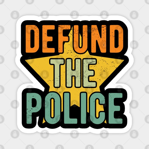 Defund The Police , no justice no peace Magnet by Gaming champion