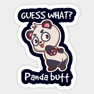 Guess What Panda Butt Panda Lover Funny Panda Tumbler 20oz 