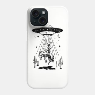 Ufo Alien Abduction Rodeo Cowboy Phone Case