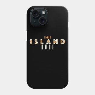 Texas-Style Island Dude in tan and orange Phone Case