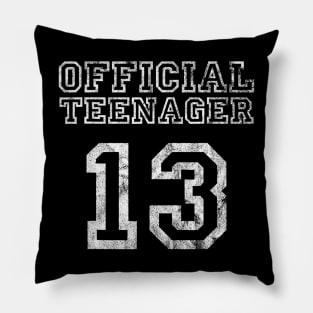 Birthday Official Teenager  13 Years old Girl Pillow