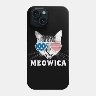 Meowica USA American Flag Cat Phone Case