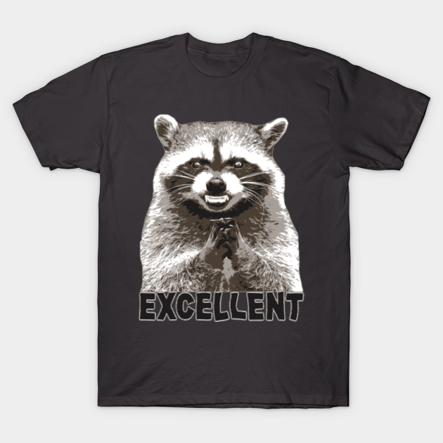 Raccoon Meme Plotting Something Excellent - Meme - T-Shirt | TeePublic