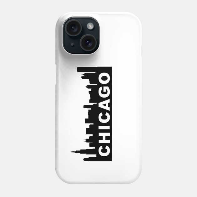 Chicago City Skyline Illinois Phone Case by KevinWillms1