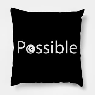 Possible artistic positive design Pillow