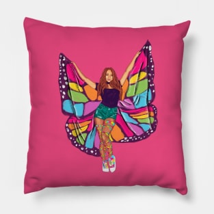 Rave Girl Butterfly - Butterfly wings Pillow