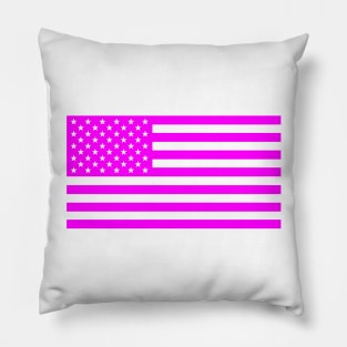 American Flag (Pink) Pillow