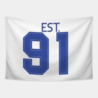 Est. 91 blue Tapestry