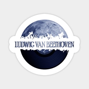 Ludwig van Beethoven blue moon vinyl Magnet