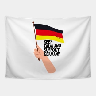 Keep Calm And Support Germany Tapestry