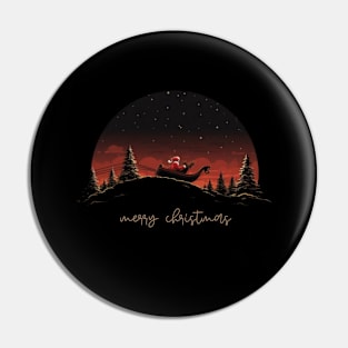 Santa Claus, minimalistic, is comin to town, merry xmas Pin