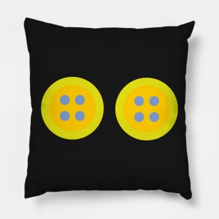 Chartreuse Buttons Pillow