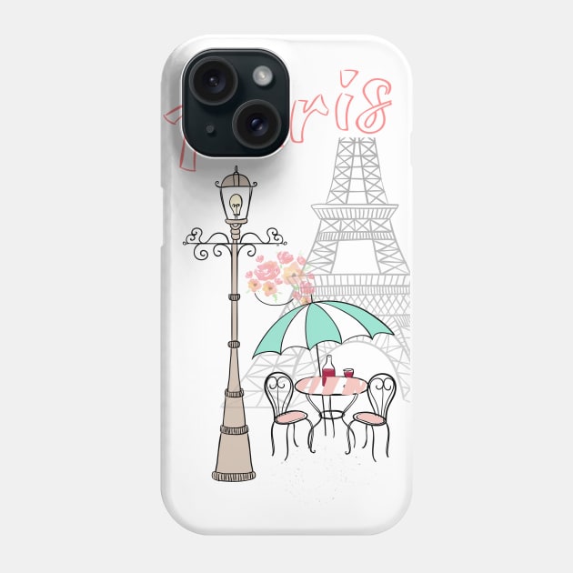 French Cafe Phone Case by AlondraHanley