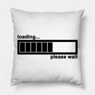 Loading... (Black) Pillow