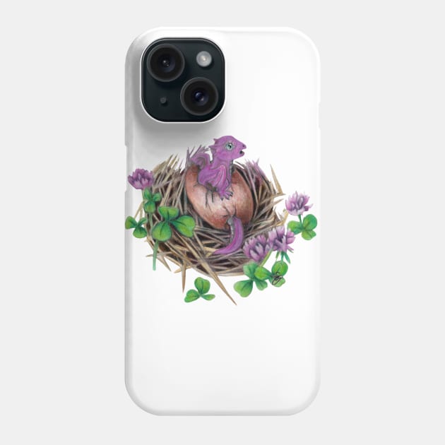 Hatchling Purple Phone Case by Sandra Staple