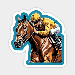Horses Riding , Horses lovers Championship Preakness 2024 Magnet