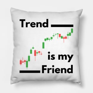 Trend is my Friend (Black) Pillow