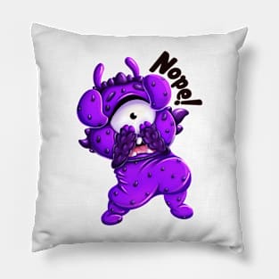 Scared Little Monster “Nope!” Pillow