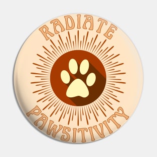 Radiate Pawsitivity - Aesthetic orange tones for pet lovers Pin