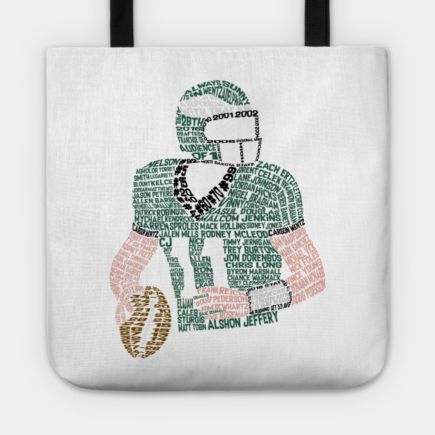 Carson Wentz Eagles Typography Art