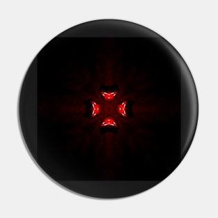 Ominous Red Kaleidoscope pattern (Seamless) 5 Pin