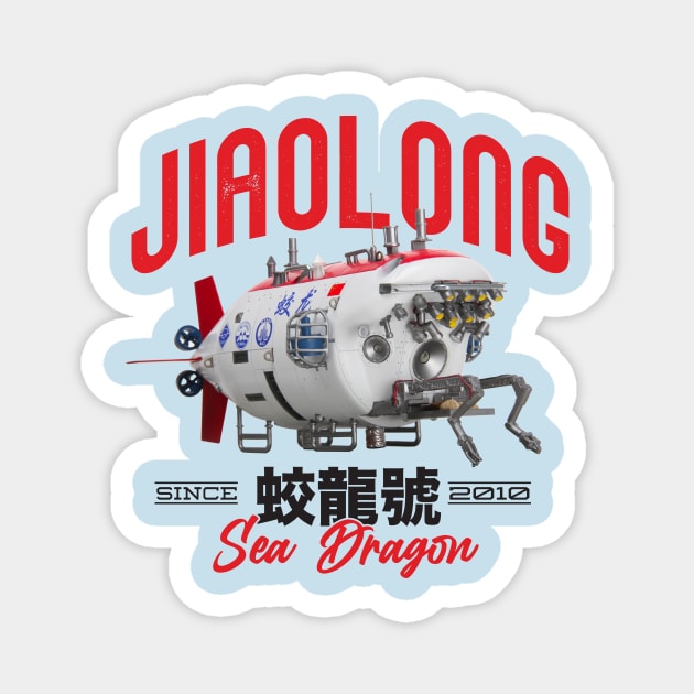 Jiaolong Magnet by MindsparkCreative