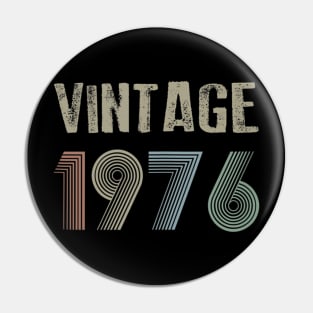 Vintage 1976 44rd Birthday Gift idea Men Women Pin