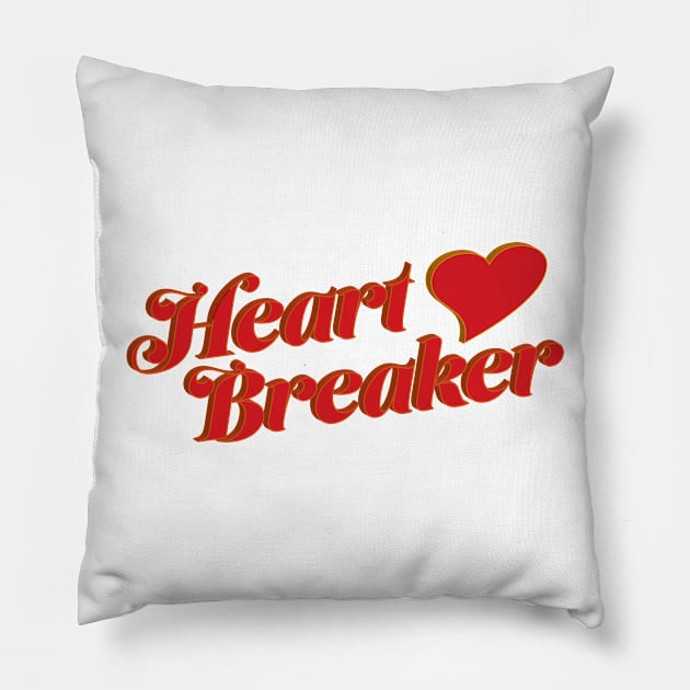 Heart Breaker Pillow by LahayCreative2017