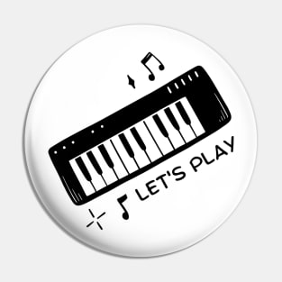 Let's Play Piano Pin