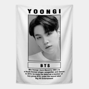 Kpop Design Suga BTS Tapestry