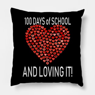 Loving 100 Days of School Cute Heart Happy Outfit Pillow