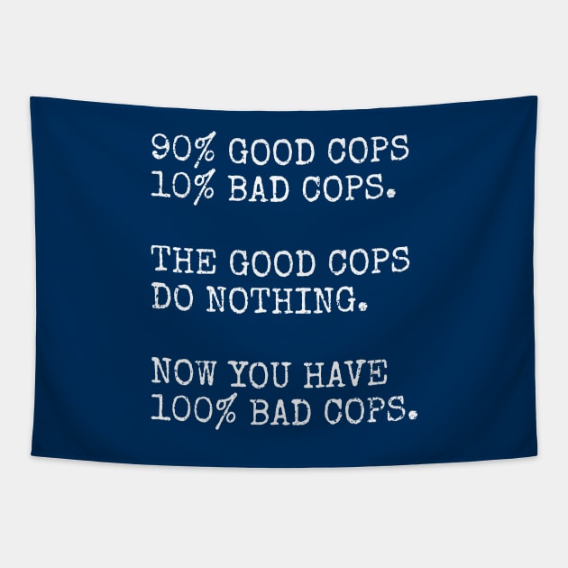 Good Cop Bad Cop - A Betrayal Of Silence And Accountability Tapestry by Kushteez